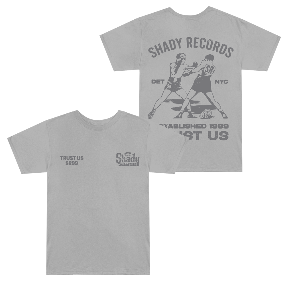 Trust Us Boxer T-Shirt (Grey) Side By Side
