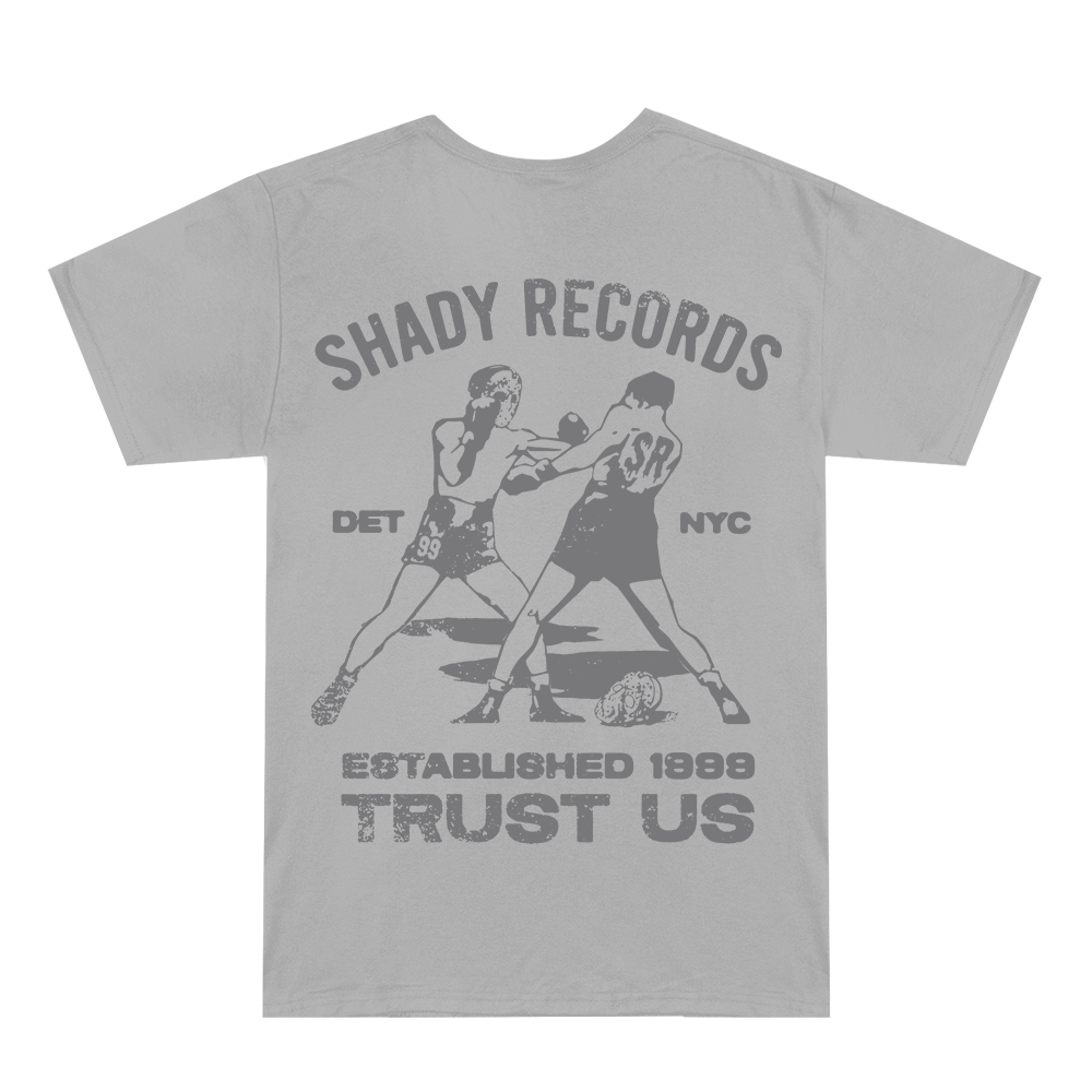 Trust Us Boxer T-Shirt (Grey) Back