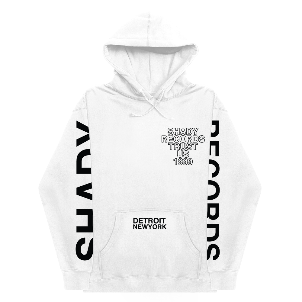 Shady Red Flag Hoodie (White) Front