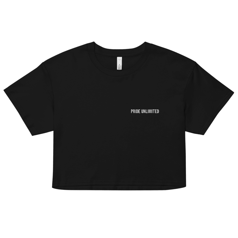 Pride Unlimited Black Crop Tee