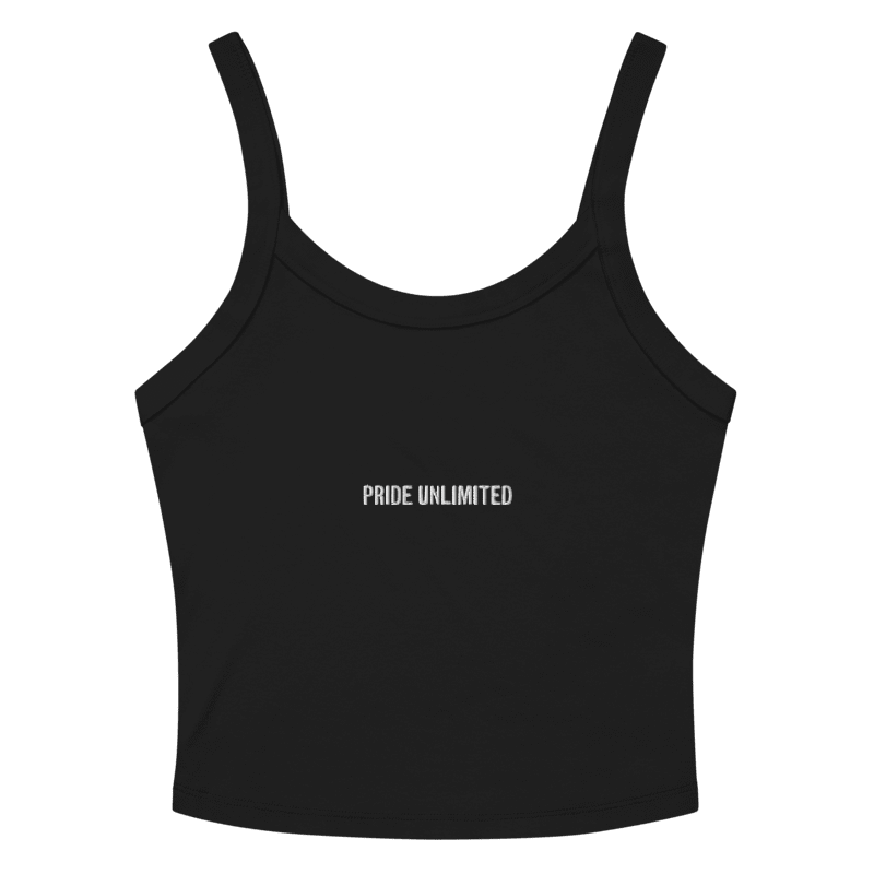 Pride Unlimited Black Cropped Tank