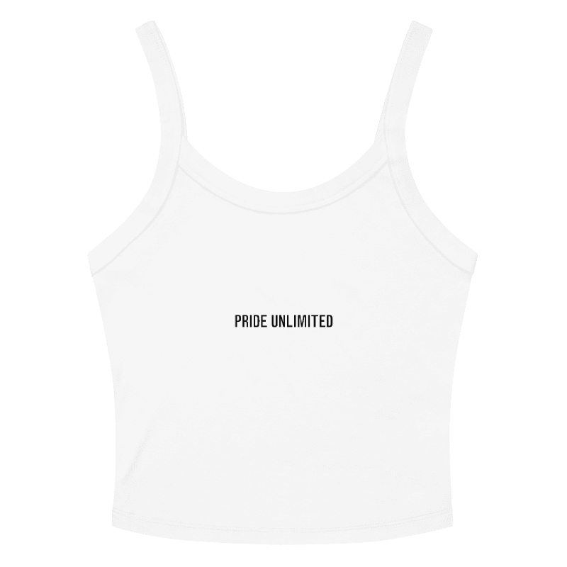 Pride Unlimited White Cropped Tank