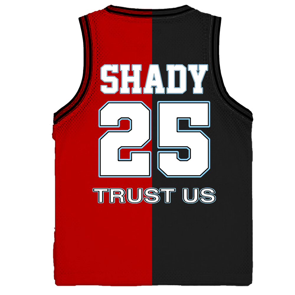 Shady Records 25th Anniversary Basketball Jersey - Shady Records Shady Records 25th Anniversary Basketball Jersey - Shady Records