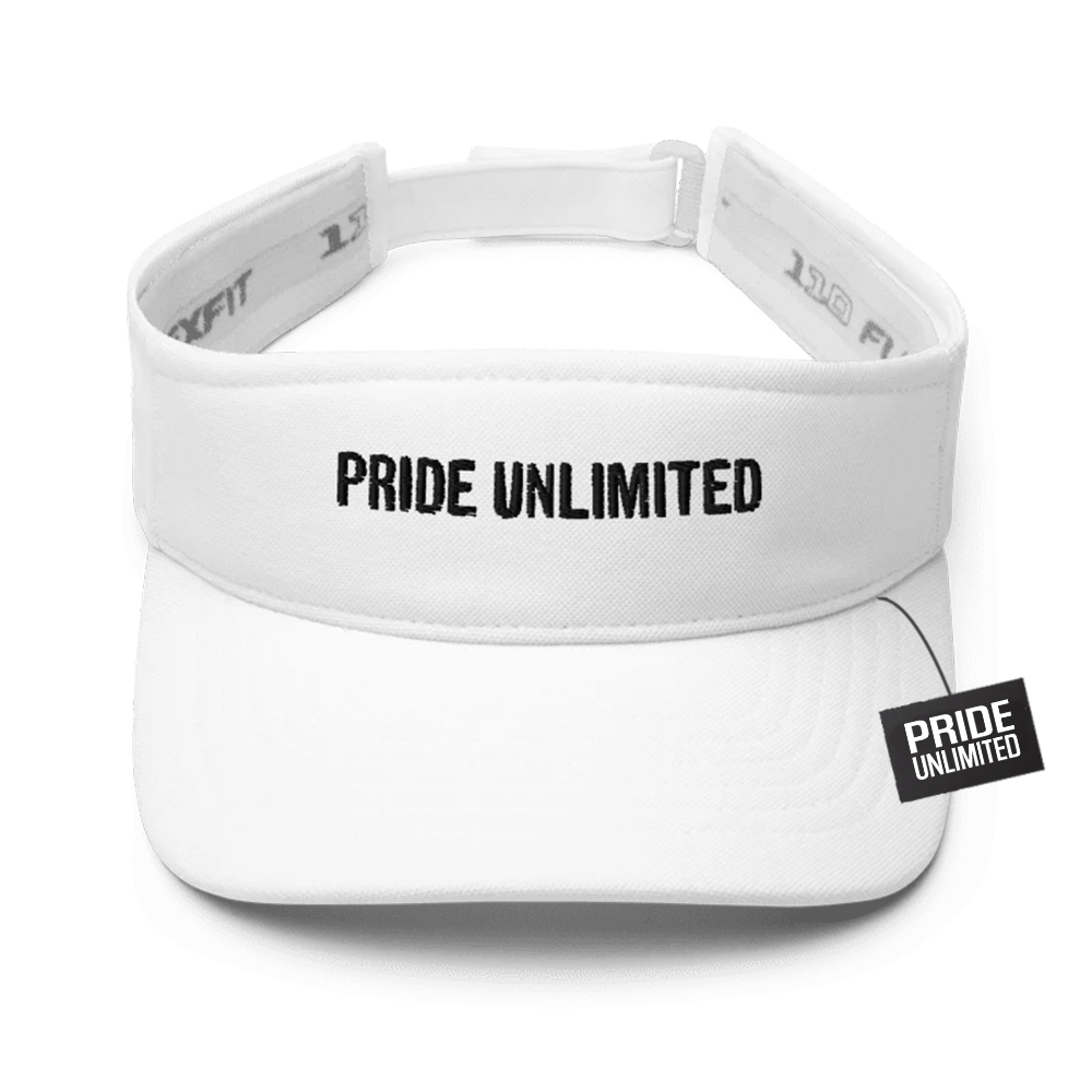 Pride Unlimited White Visor