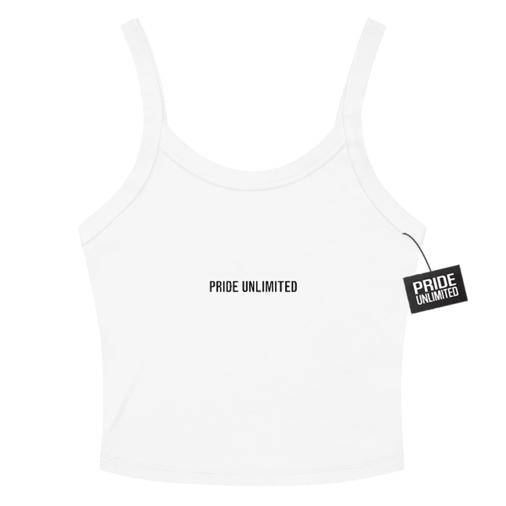 Pride Unlimited White Cropped Tank