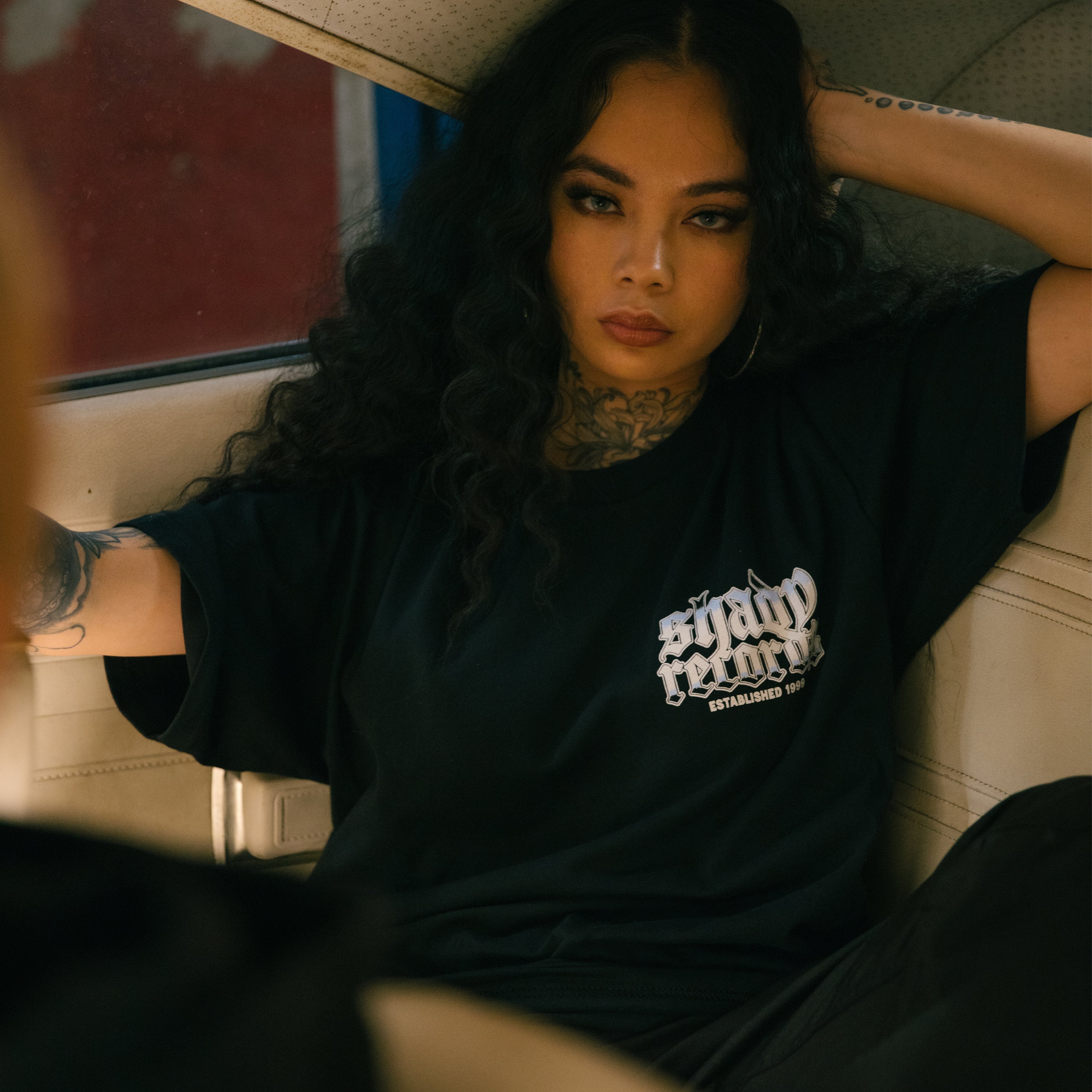 Shady Records Chrome Logo T-Shirt (Black) - Shady Records Official